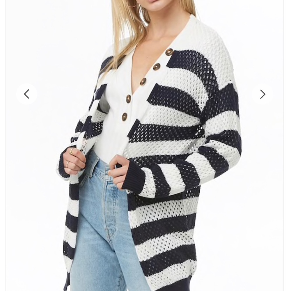 Striped Knit Cardigan